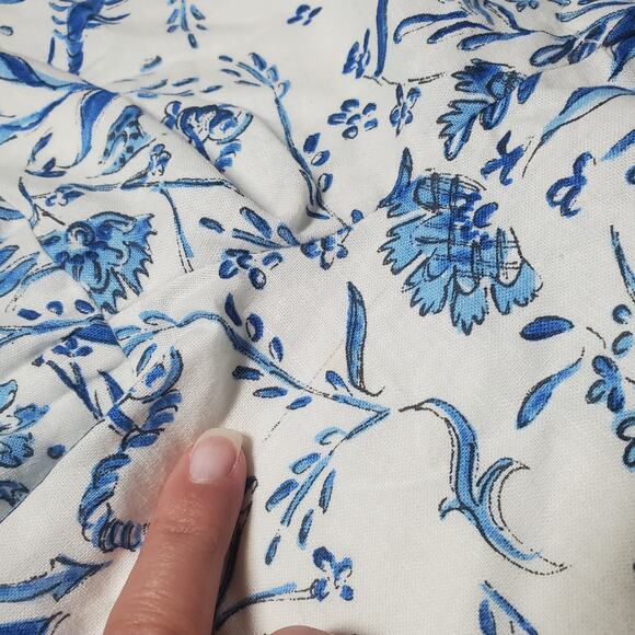 Kiel James Patrick Linen Cotton Blend Chinoiserie Beach Pattern Shorts Size 10 - Picture 14 of 16